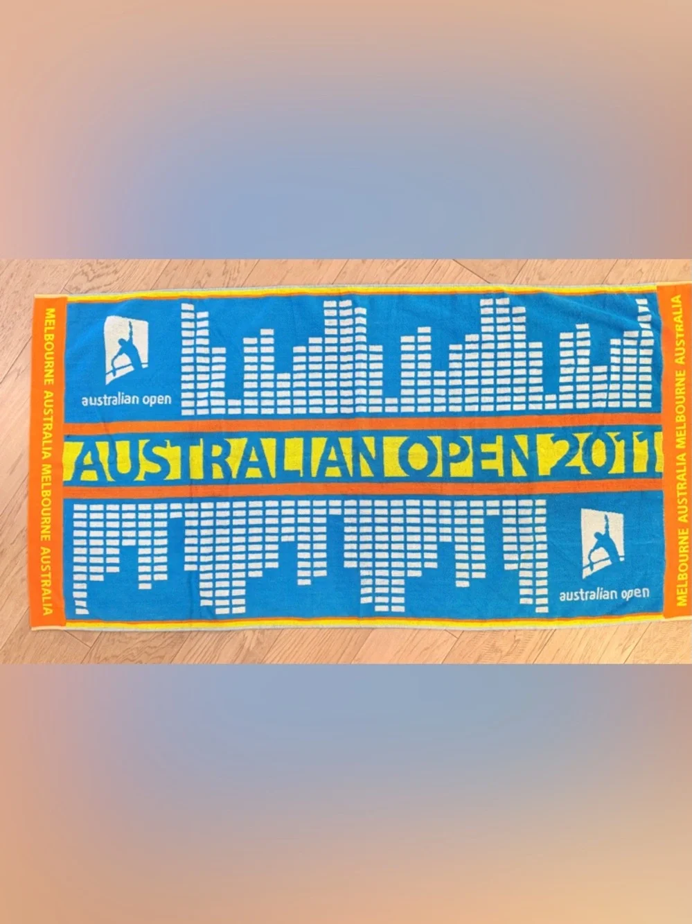 Australian Open Towel in Blue & Yellow Event